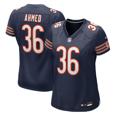 Salvon Ahmed Chicago Bears Nike Women's Team Game Jersey - Navy