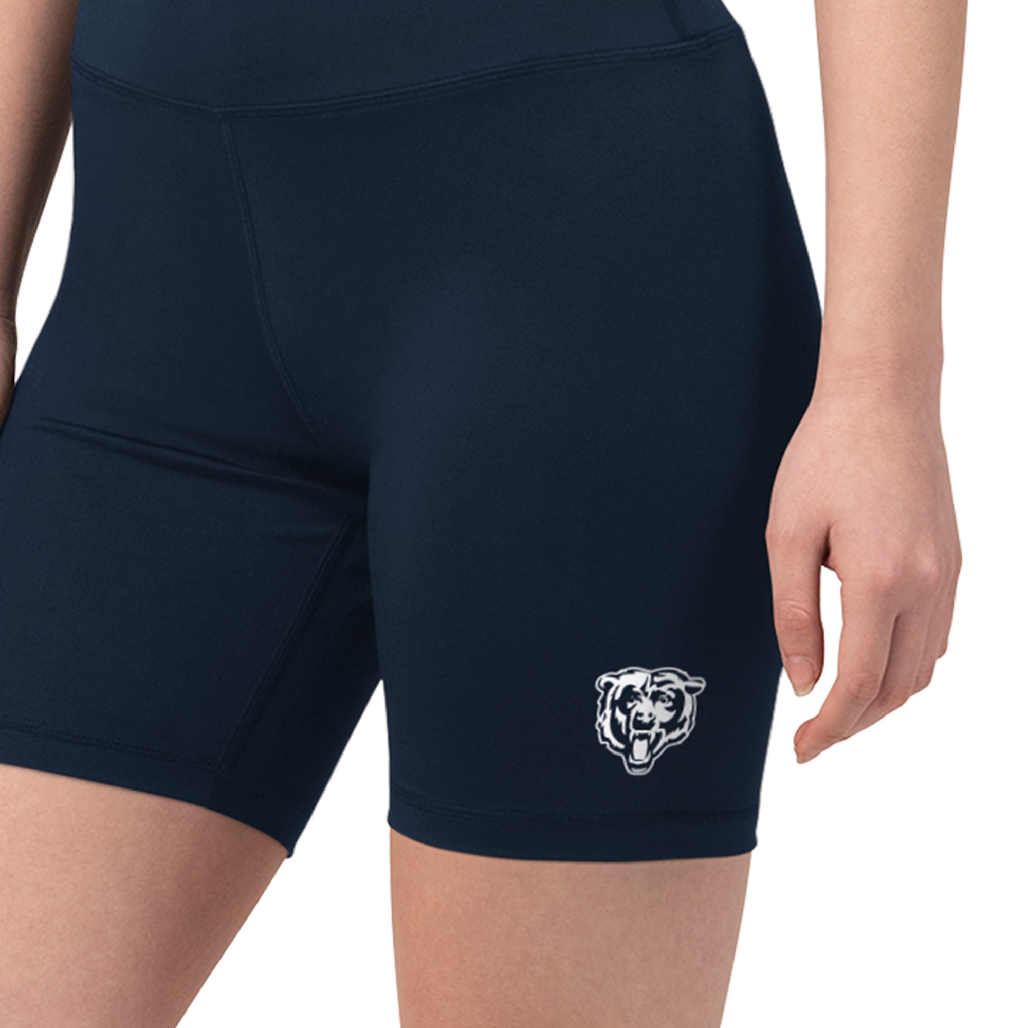 Women's Starter Navy Chicago Bears Biker Shorts