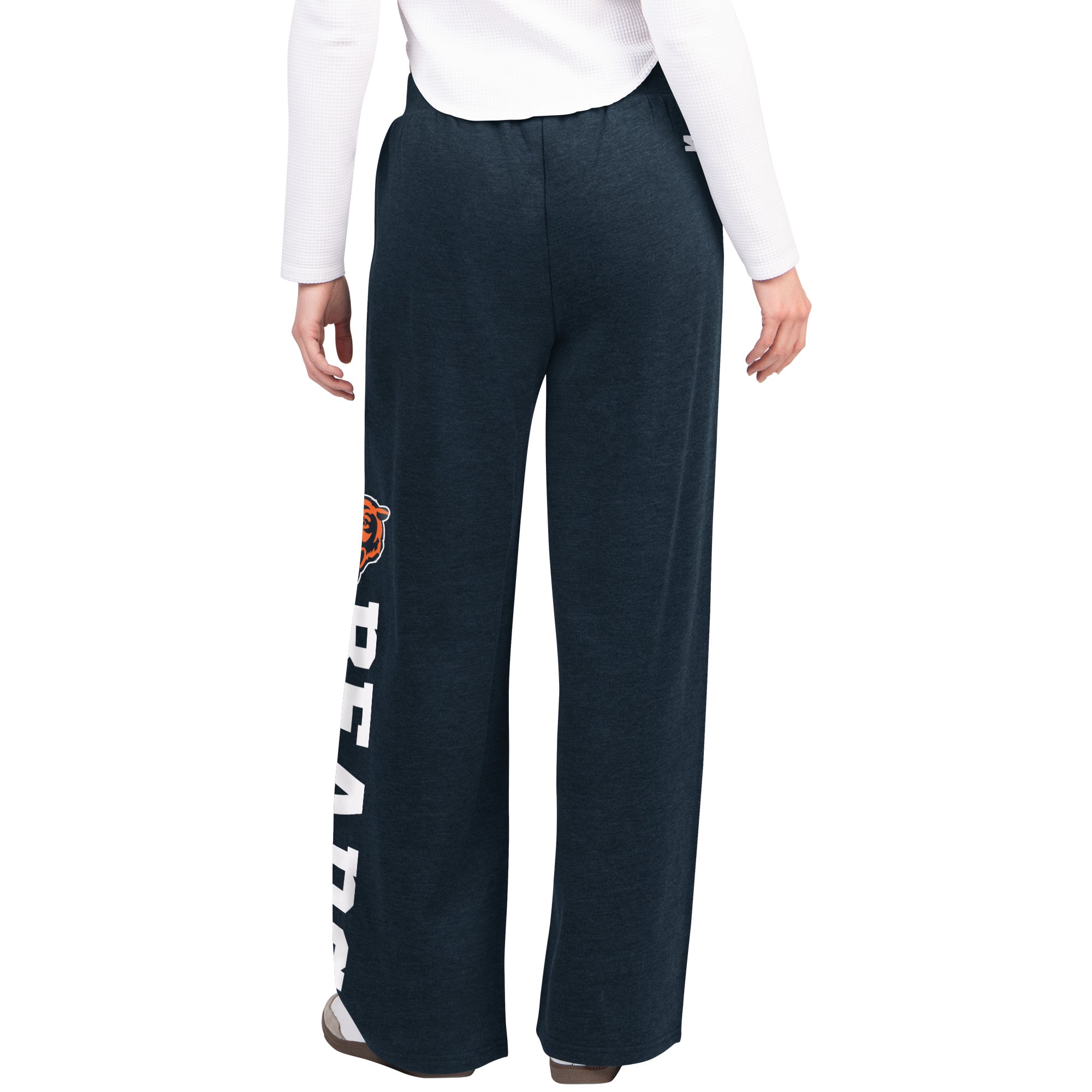 Pantalon de survêtement large pour femme Starter Navy Chicago Bears Field