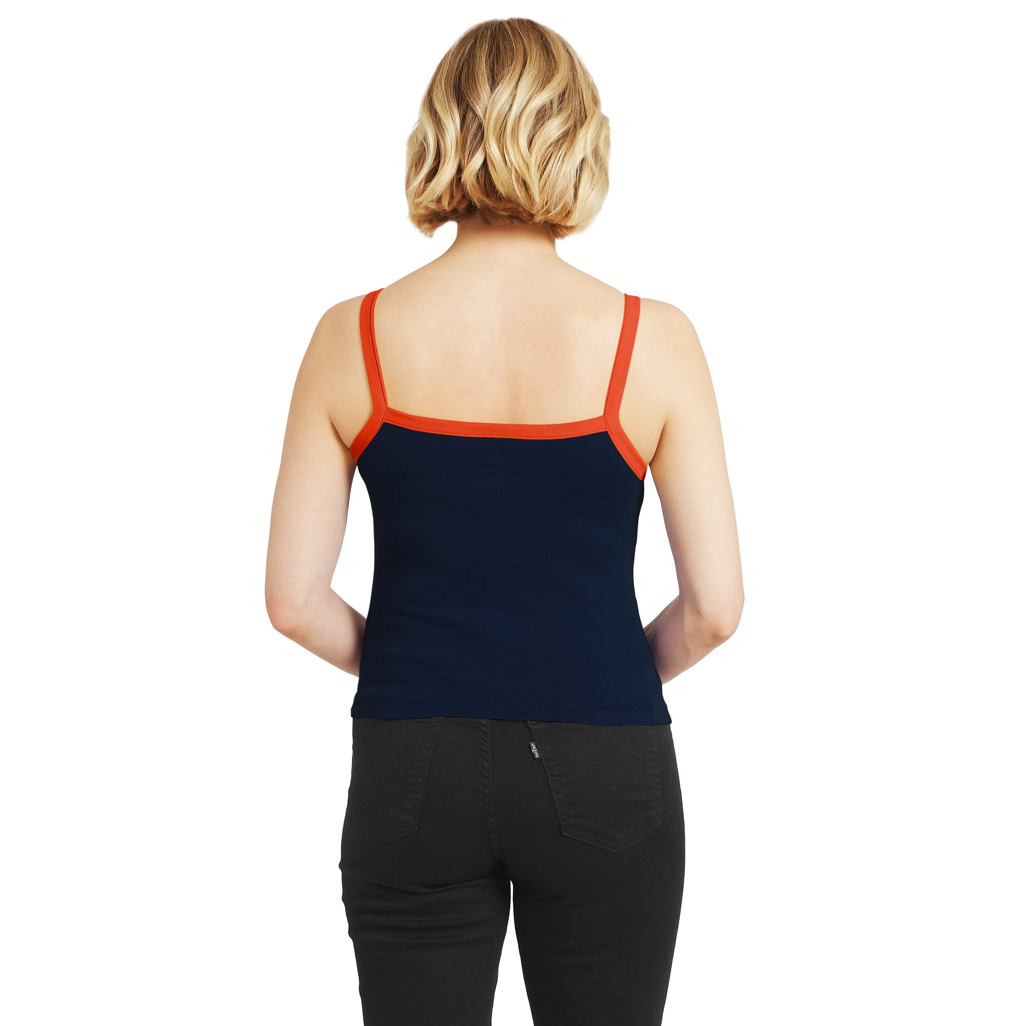 Débardeur à blocs de couleurs bleu marine Chicago Bears pour femme la marque WEAR by Erin Andrews