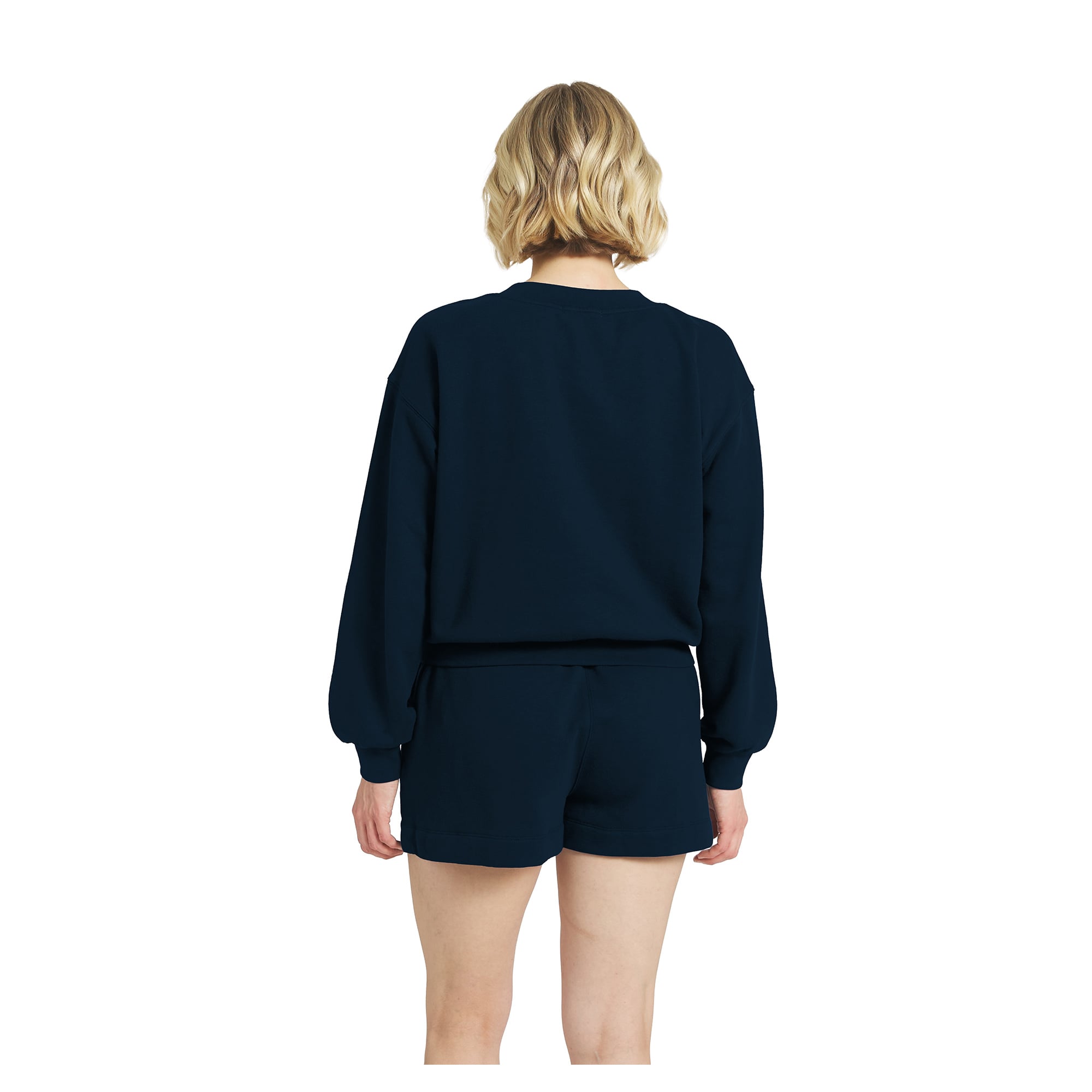 Women's WEAR by Erin Andrews Navy Chicago Bears Fleece V-Neck Lounge Set