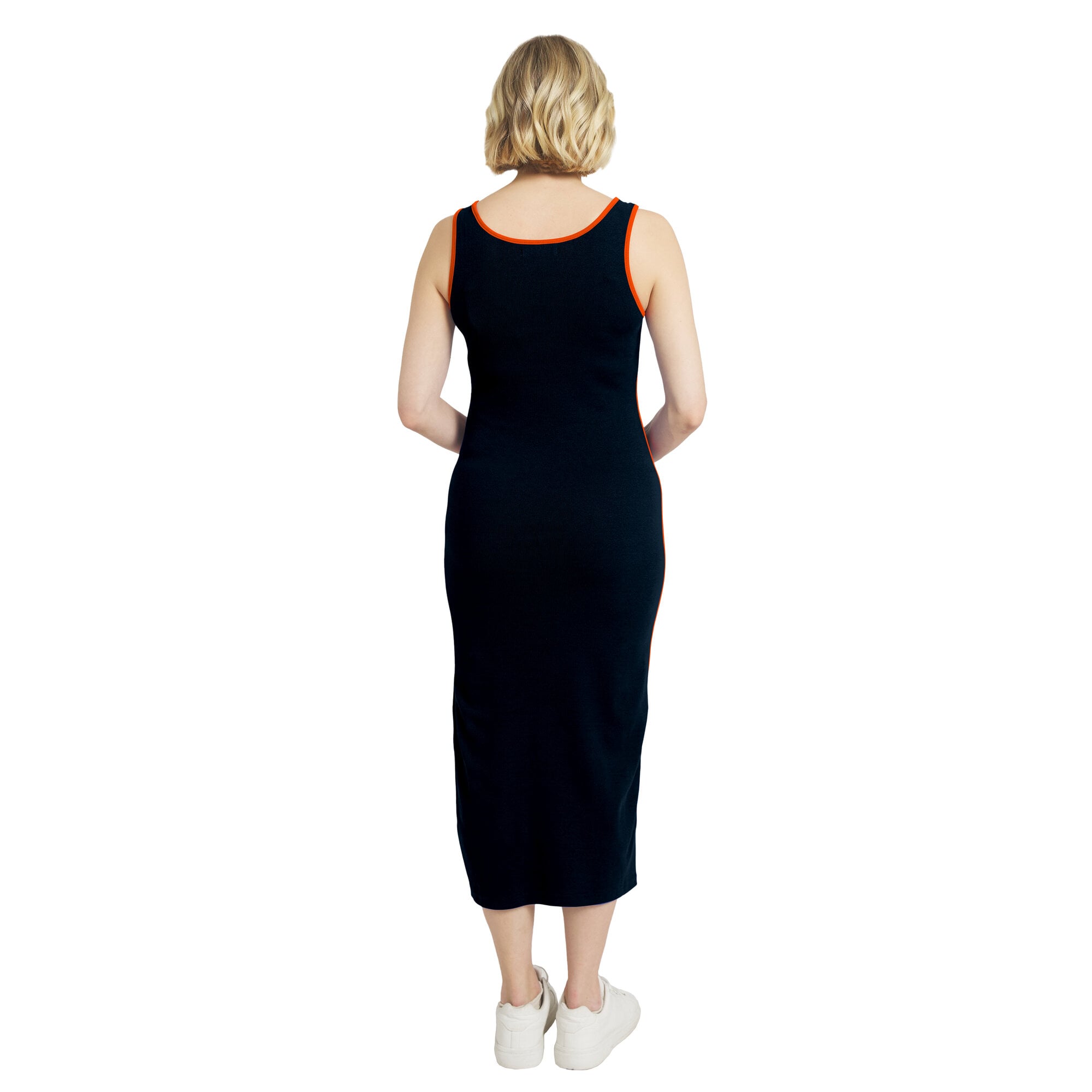 Women's WEAR by Erin Andrews  Navy Chicago Bears Ribbed Tank Dress