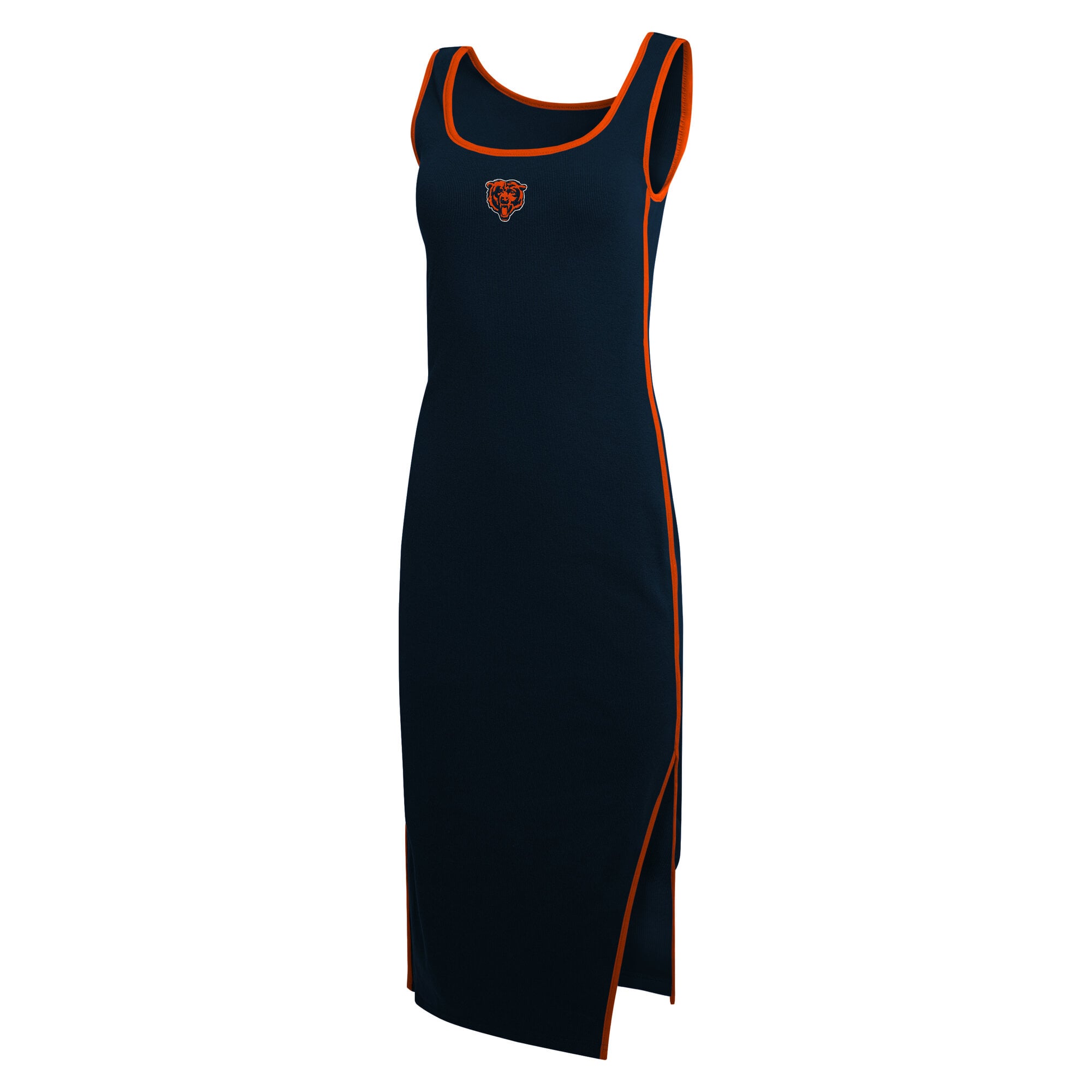 Women's WEAR by Erin Andrews  Navy Chicago Bears Ribbed Tank Dress