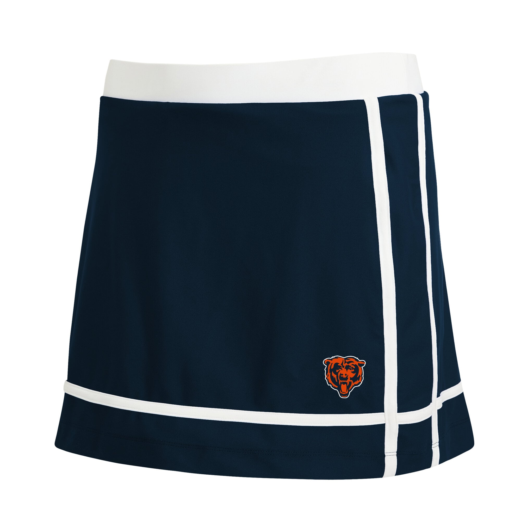 Women's WEAR by Erin Andrews Navy Chicago Bears Stripe Skort