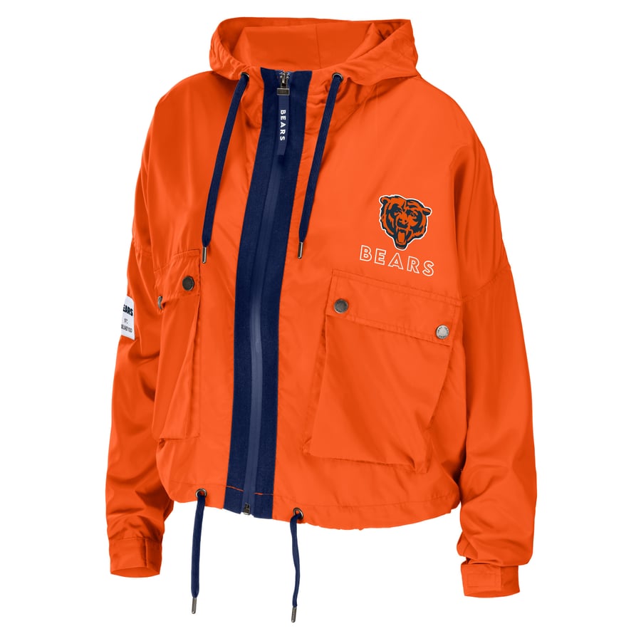 Chicago Bears WEAR by Erin Andrews Women's Full-Zip Hoodie Jacket - Orange