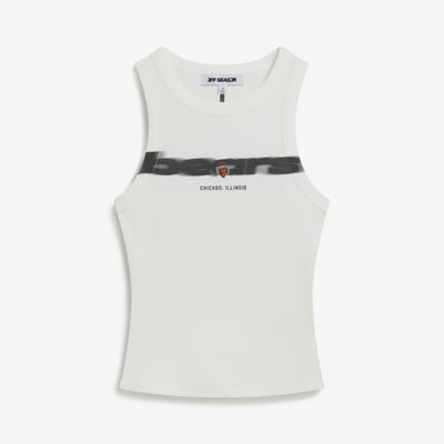 Chicago Bears Off Season Women's Micro Rib Tank Top - White