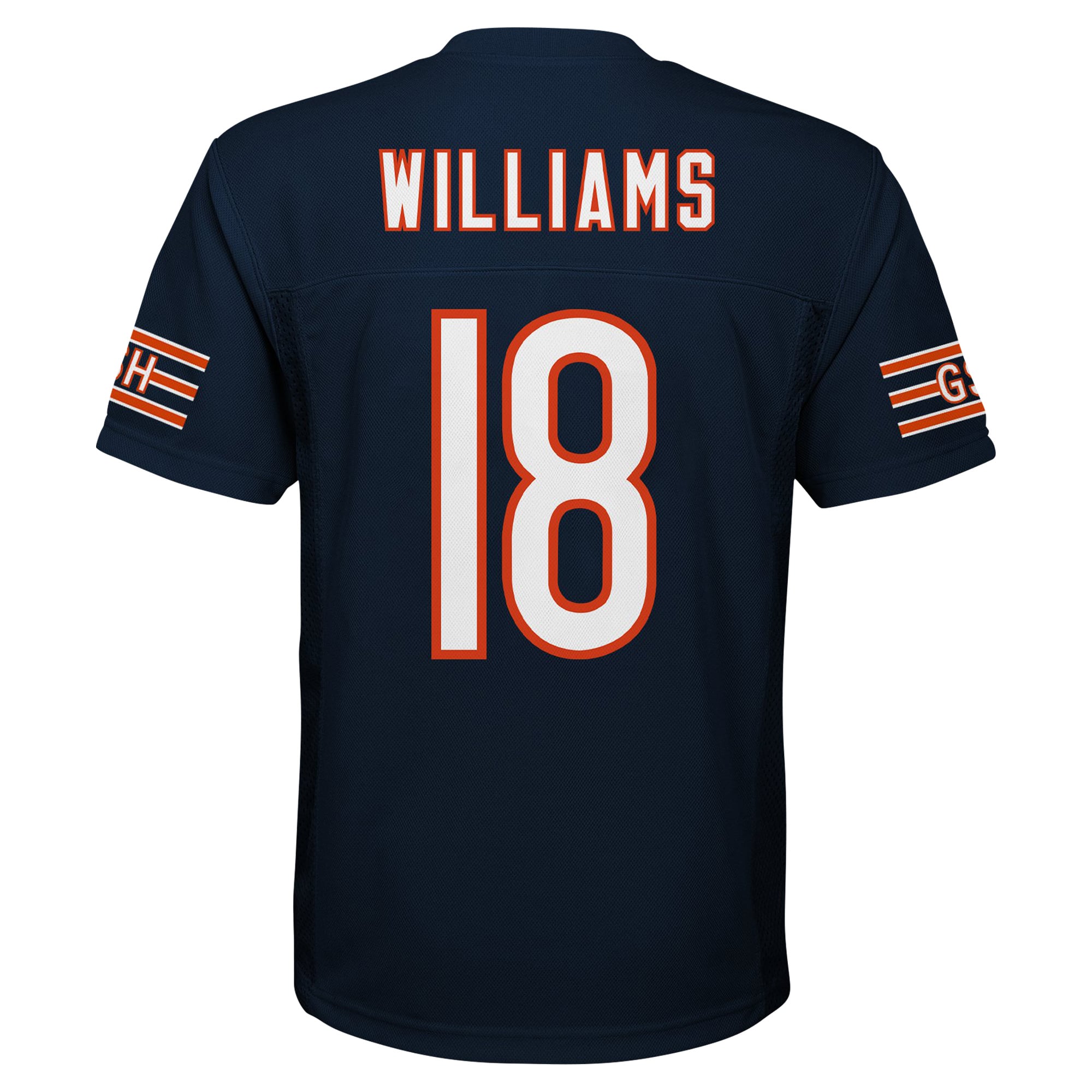 Maillot réplique bleu marine des Bears de Chicago Caleb Williams pour jeunes