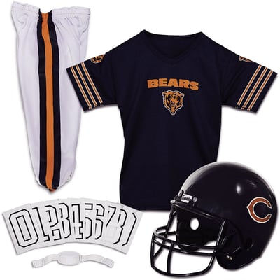 Chicago Bears Franklin Sports Youth NFL Deluxe Uniform Set - Navy
