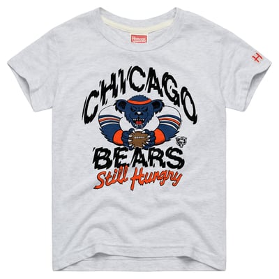  Chicago Bears Homage Youth NFL x Grateful Dead Tri-Blend T-Shirt - Ash