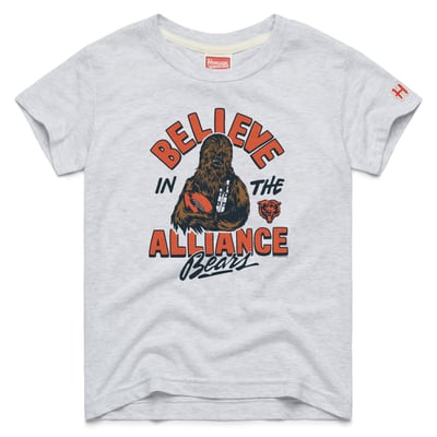 Chicago Bears Homage Youth Star Wars x NFL Tri-Blend T-Shirt - White