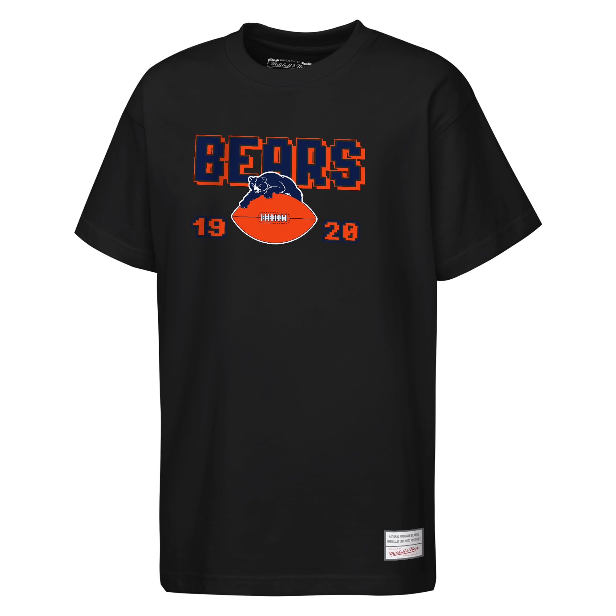 T-shirt rétro arcade Mitchell & Ness noir Chicago Bears pour enfant