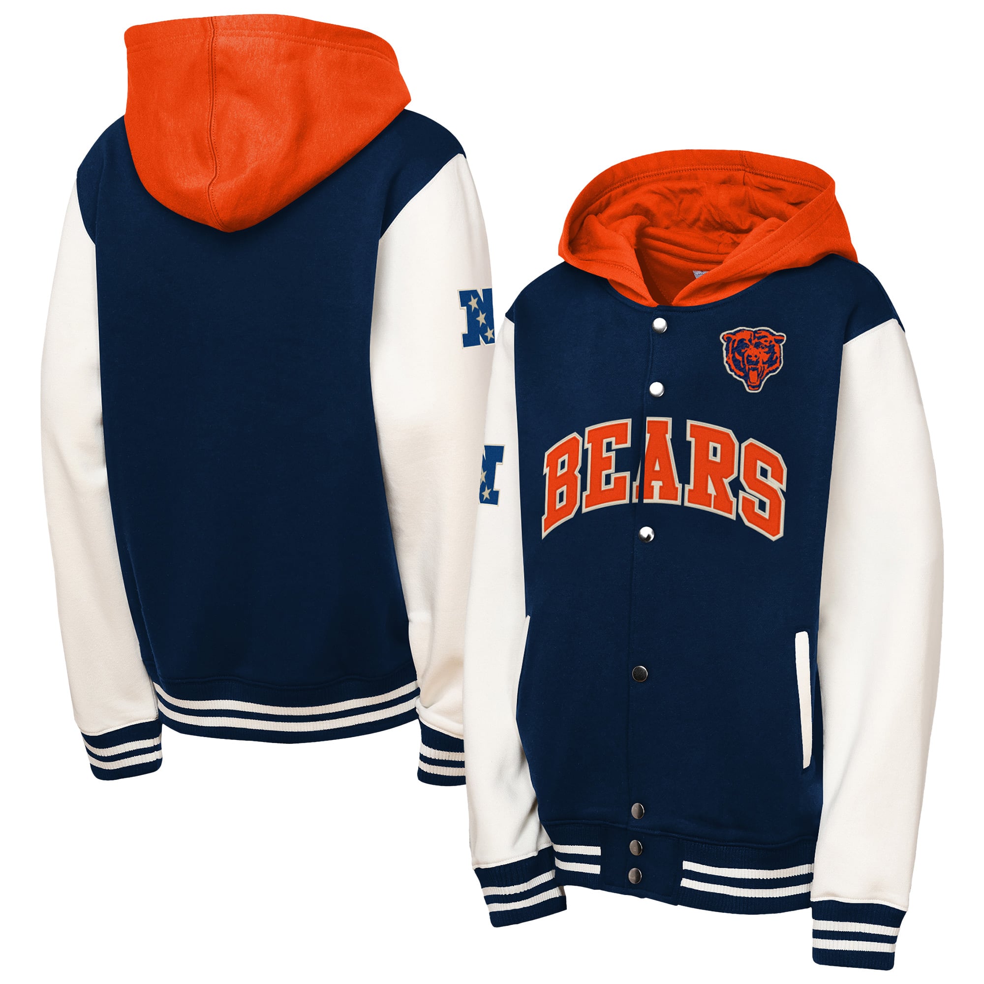 Veste polaire Mitchell & Ness bleu marine Chicago Bears pour enfant