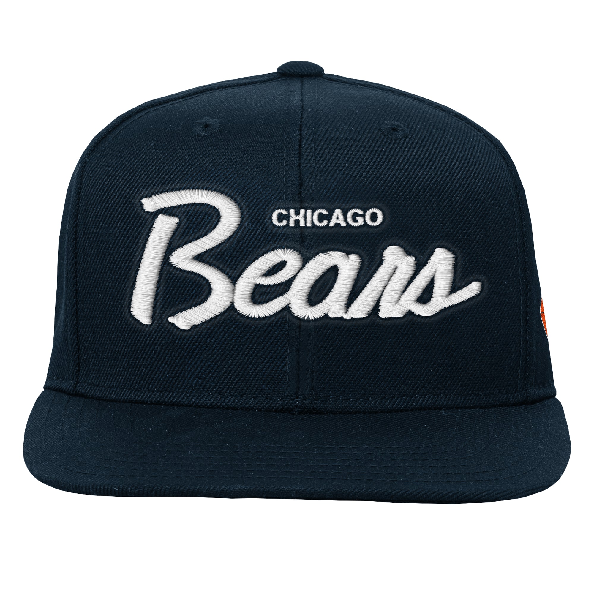 Youth Mitchell & Ness Navy Chicago Bears Head Coach Flat Brim Snapback Hat