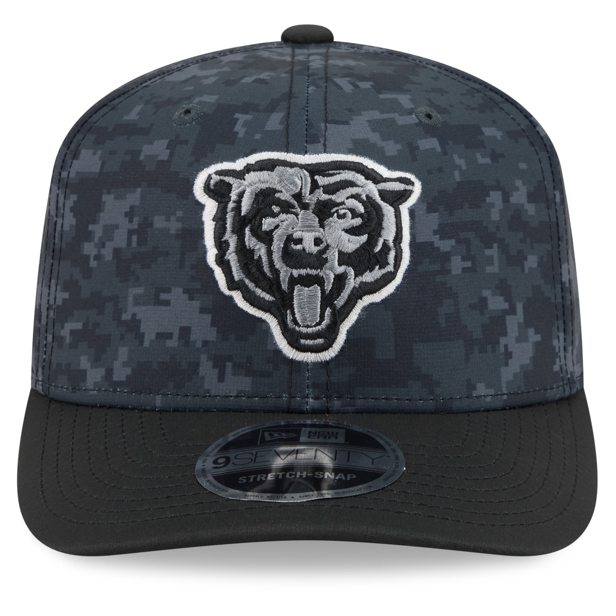 Casquette ajustable New Era Black Chicago Bears 2026 Salute To Service 9SEVENTY pour jeunes