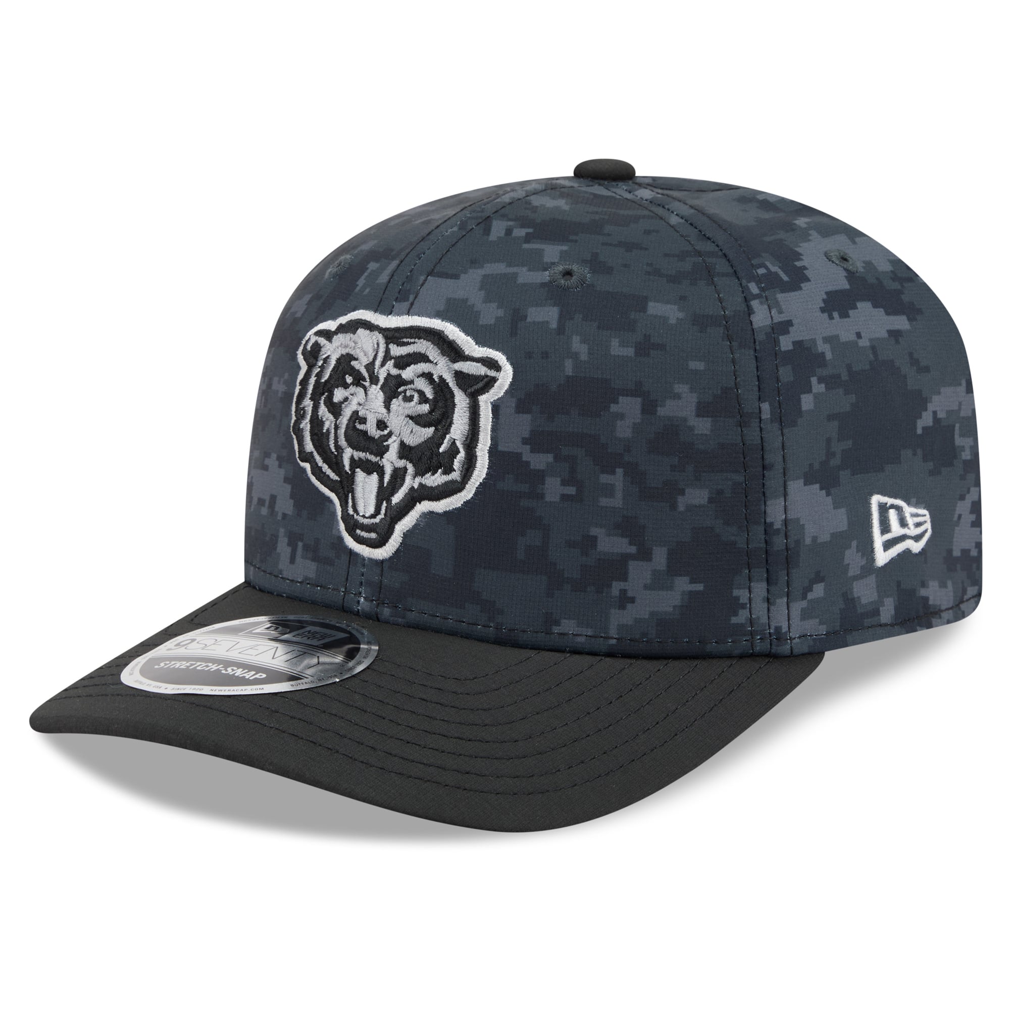 Casquette ajustable New Era Black Chicago Bears 2026 Salute To Service 9SEVENTY pour jeunes