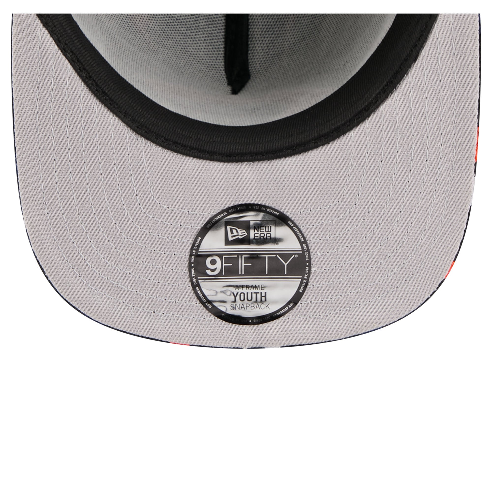 Youth New Era Black Chicago Bears Bolt A-Frame 9FIFTY Snapback Hat