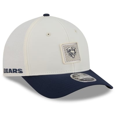 Chicago Bears New Era Youth 2026 Training Camp 9FORTY M-Crown Adjustable Hat - Cream/Navy