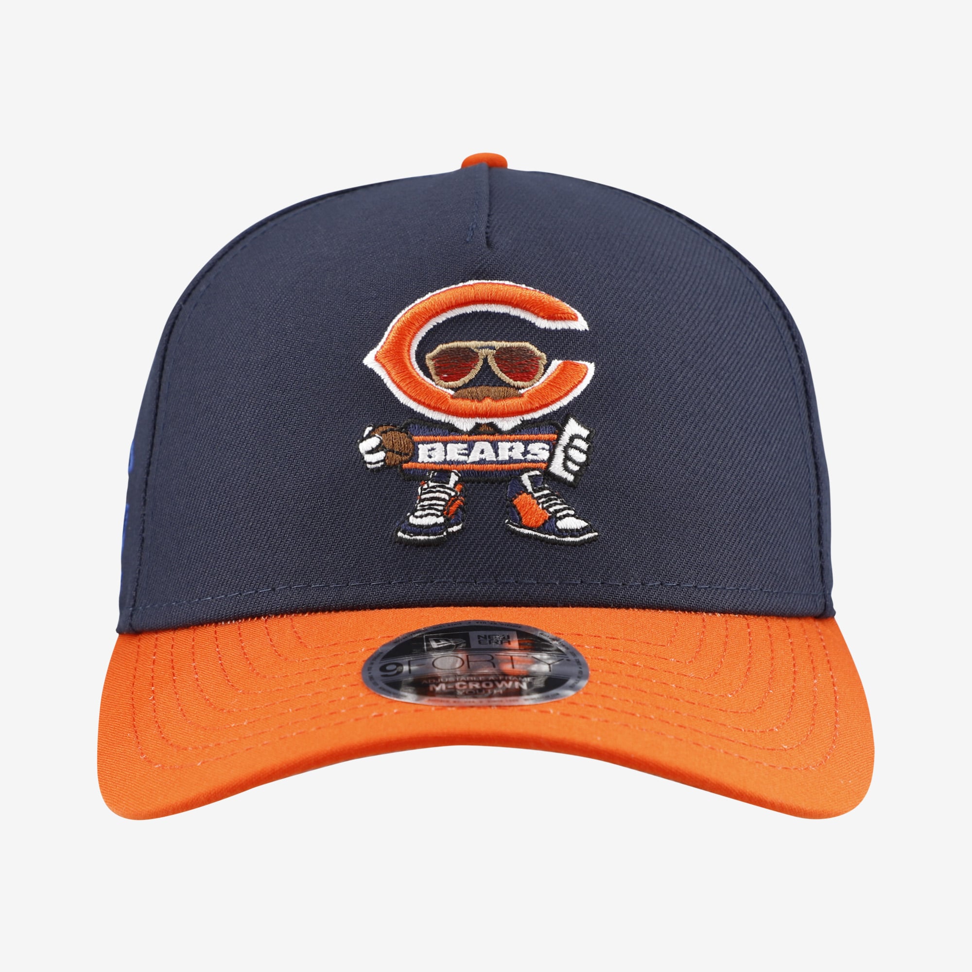 Casquette ajustable New Era 9FORTY bleu marine Chicago Bears pour jeunes