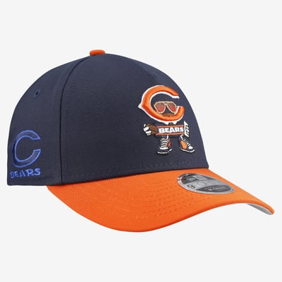 Chicago Bears New Era Youth Cartoon 9FORTY A-Frame Adjustable Hat - Navy
