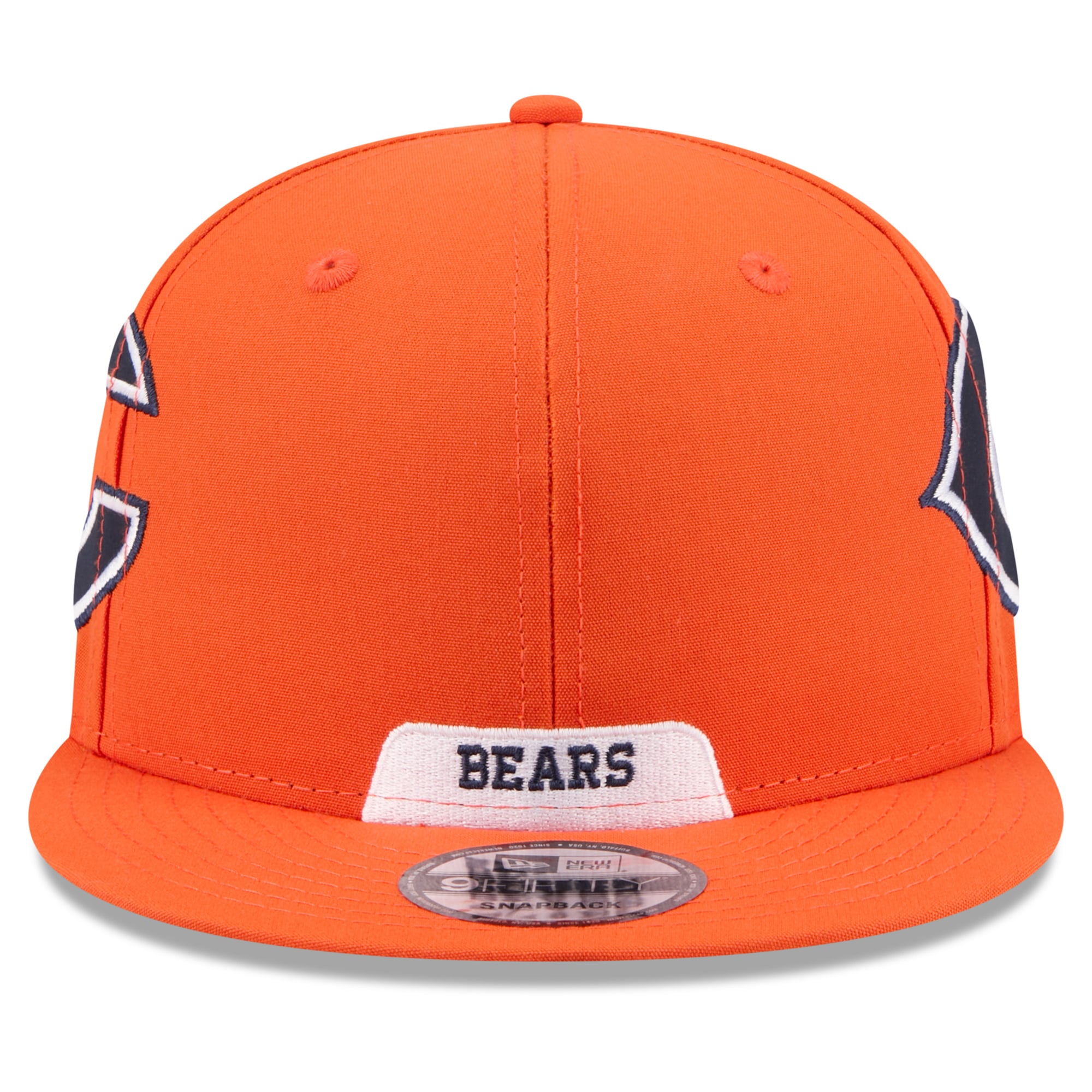 Youth New Era Orange Chicago Bears 2026 Rivalries Collection Fan Pack Helmet 9FIFTY Snapback Hat