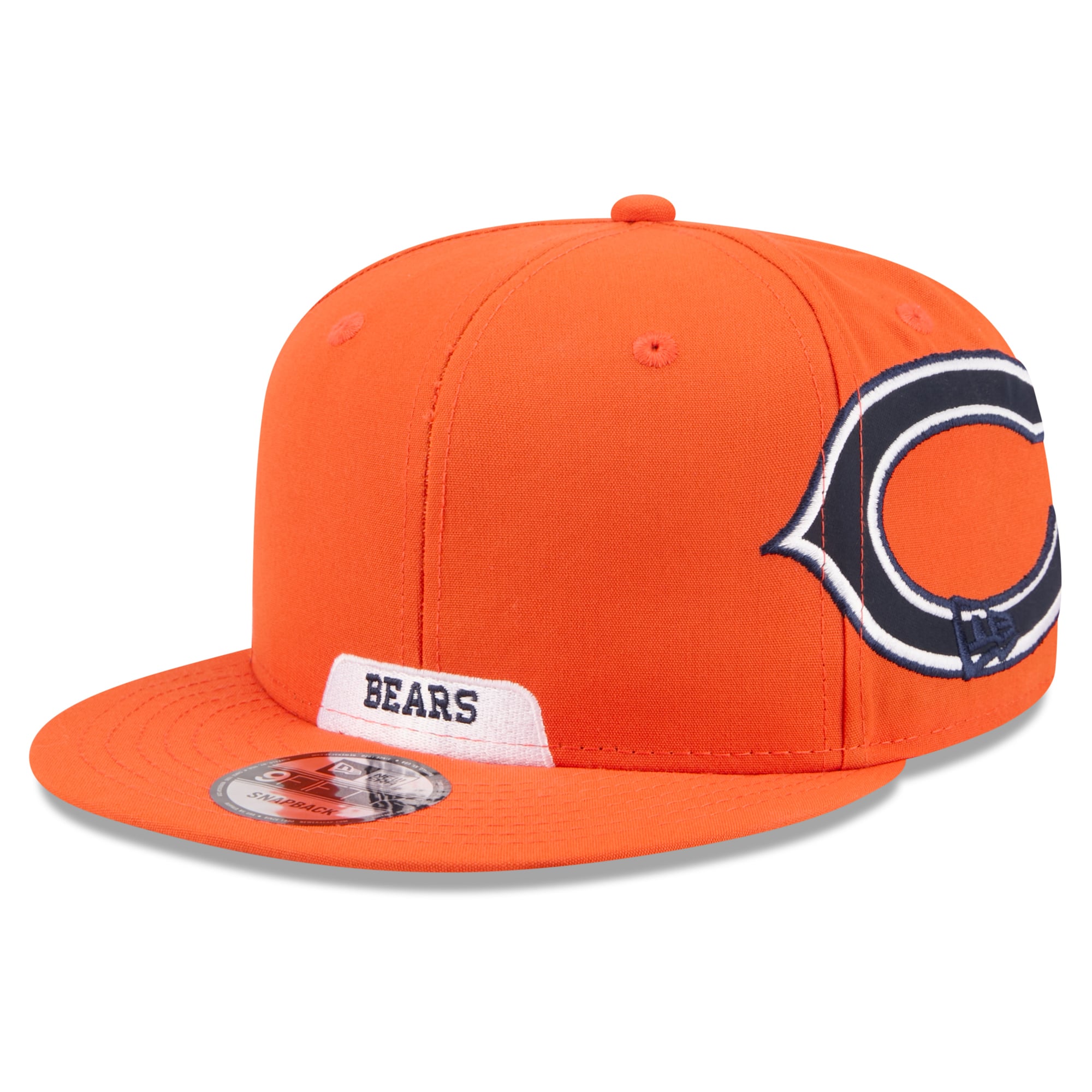 Youth New Era Orange Chicago Bears 2026 Rivalries Collection Fan Pack Helmet 9FIFTY Snapback Hat