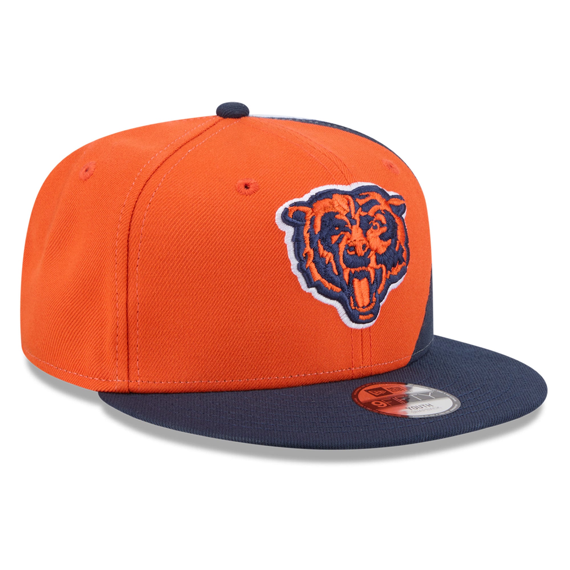 Casquette snapback New Era 9FIFTY Shock orange Chicago Bears pour jeunes