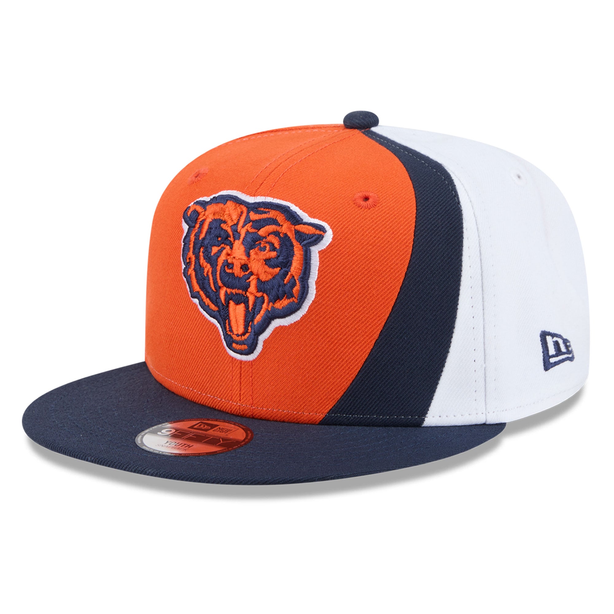 Casquette snapback New Era 9FIFTY Shock orange Chicago Bears pour jeunes
