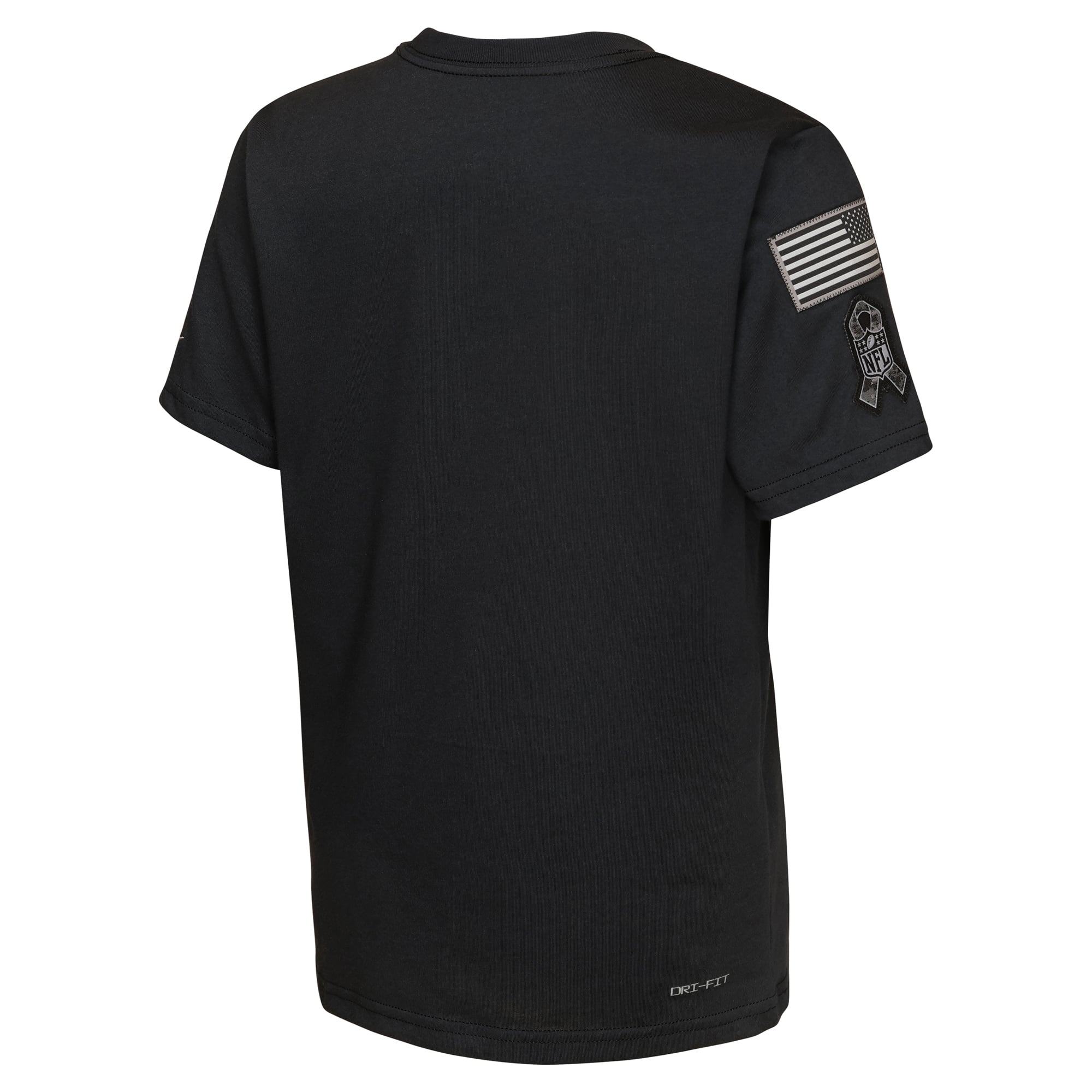 T-shirt Nike Dri-FIT noir pour jeunes Chicago Bears 2026 Salute to Service Sideline