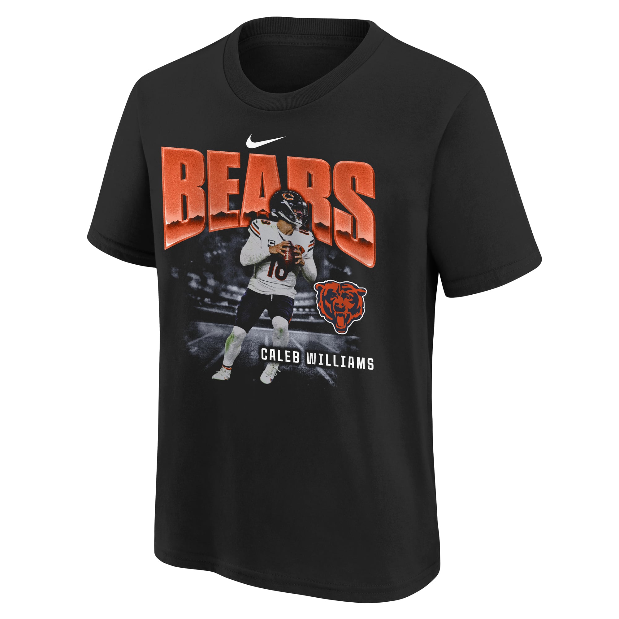 T-shirt oversize Nike Caleb Williams noir des Chicago Bears pour jeunes