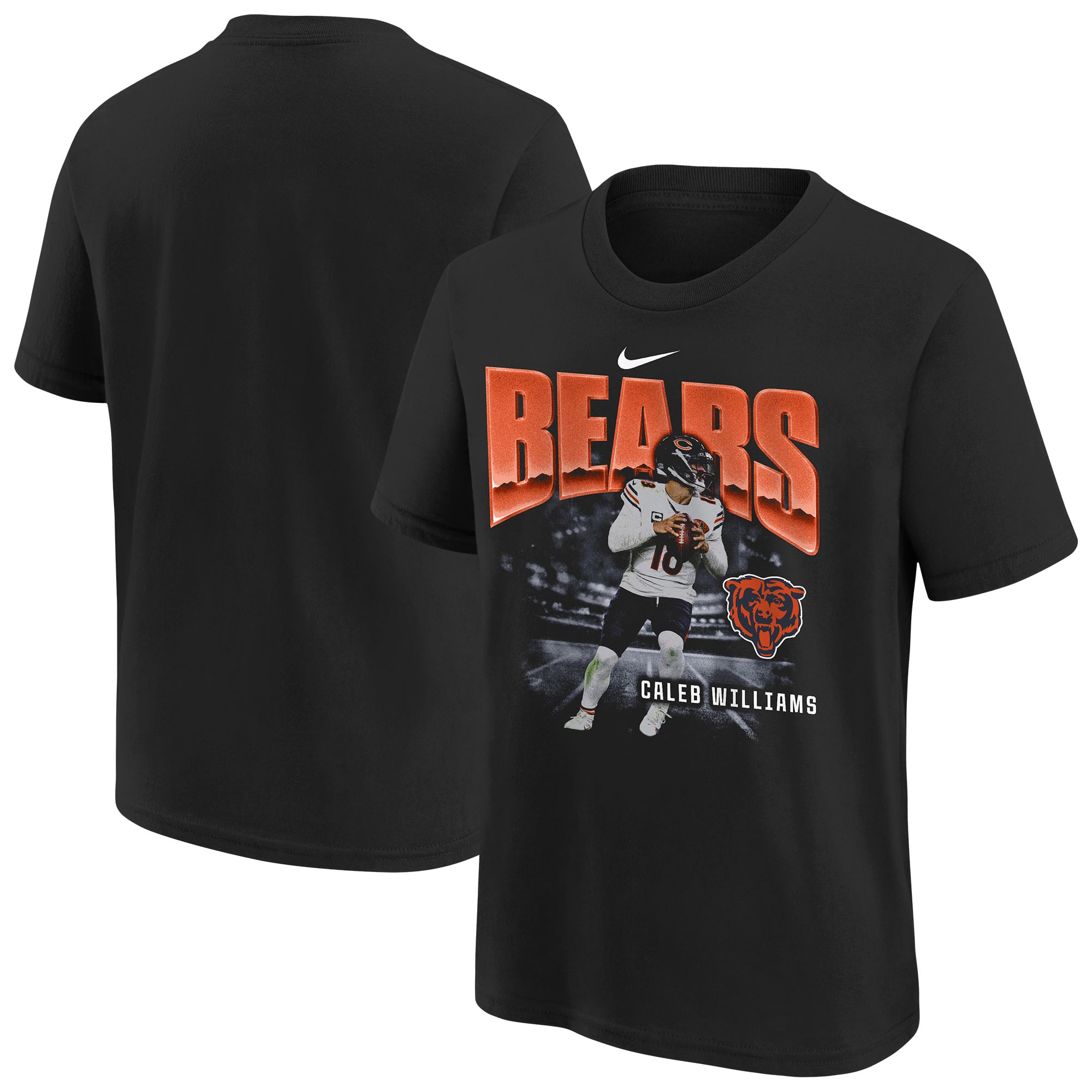 T-shirt oversize Nike Caleb Williams noir des Chicago Bears pour jeunes