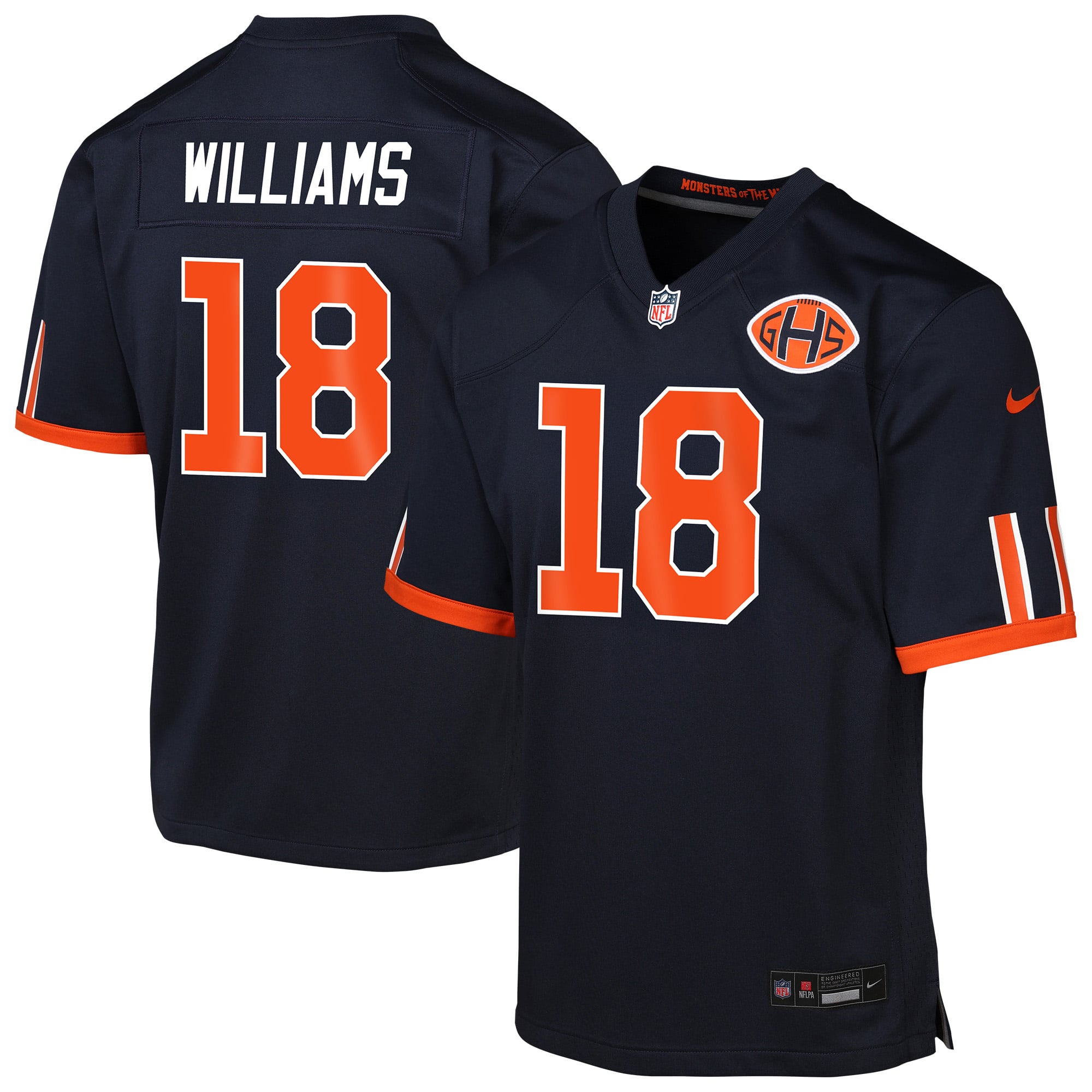 Youth Nike Caleb Williams Navy Chicago Bears 2026 Rivalries Collection Game Jersey