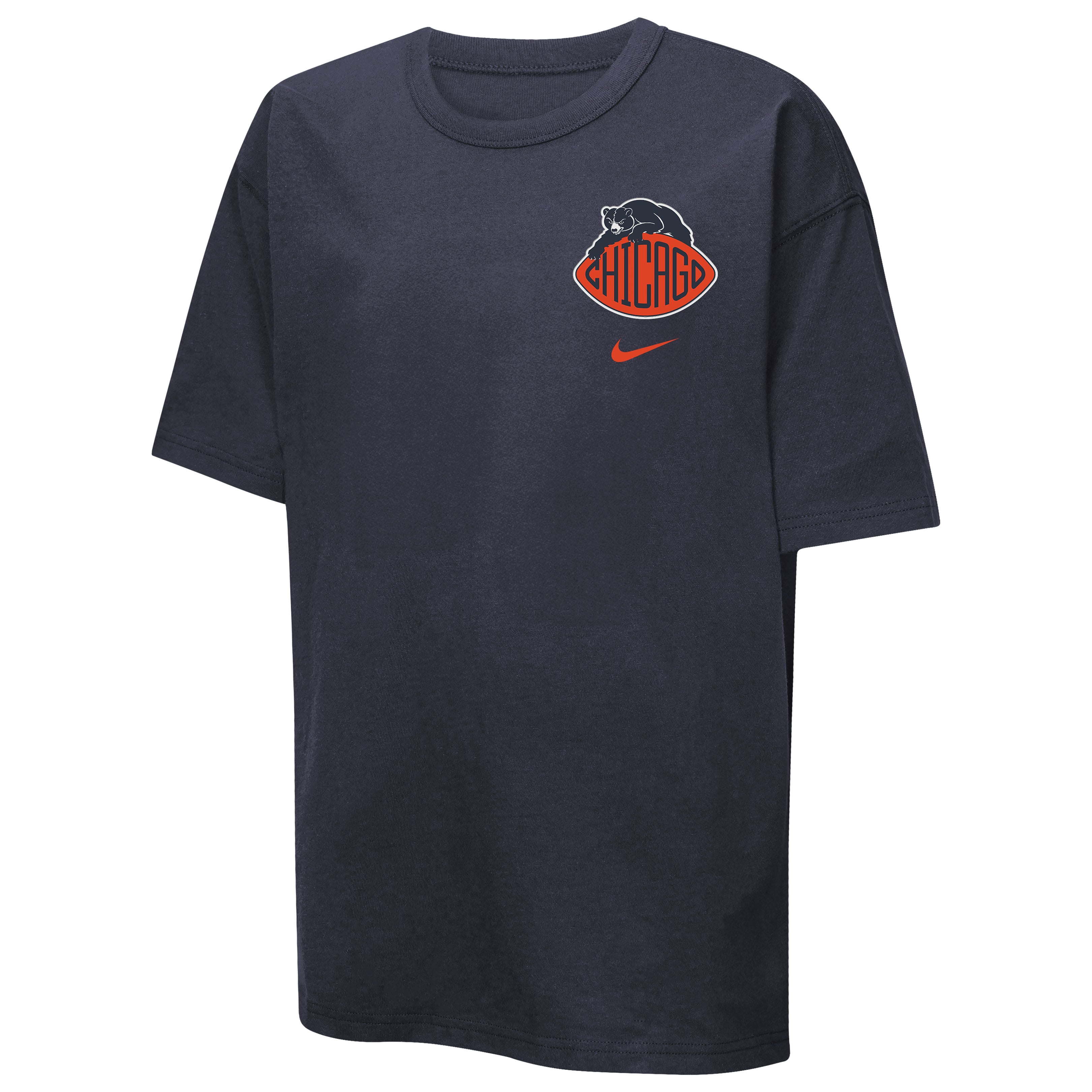 Youth Nike Navy Chicago Bears 2026 Rivalries Collection Helmet Max90 T-Shirt