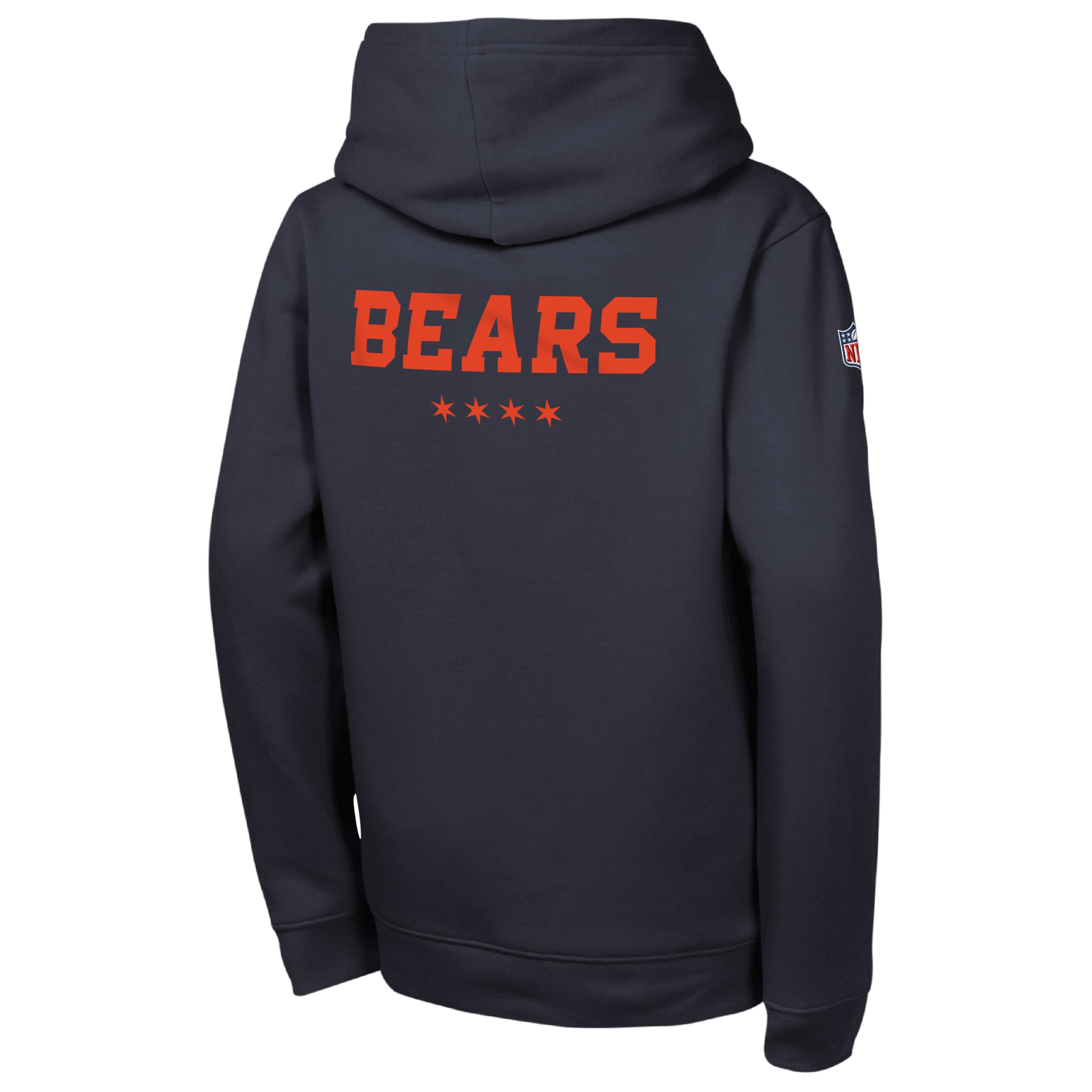 Sweat à capuche en polaire Nike Sideline Club pour jeunes, bleu marine, Chicago Bears, collection 2026 Rivalries.