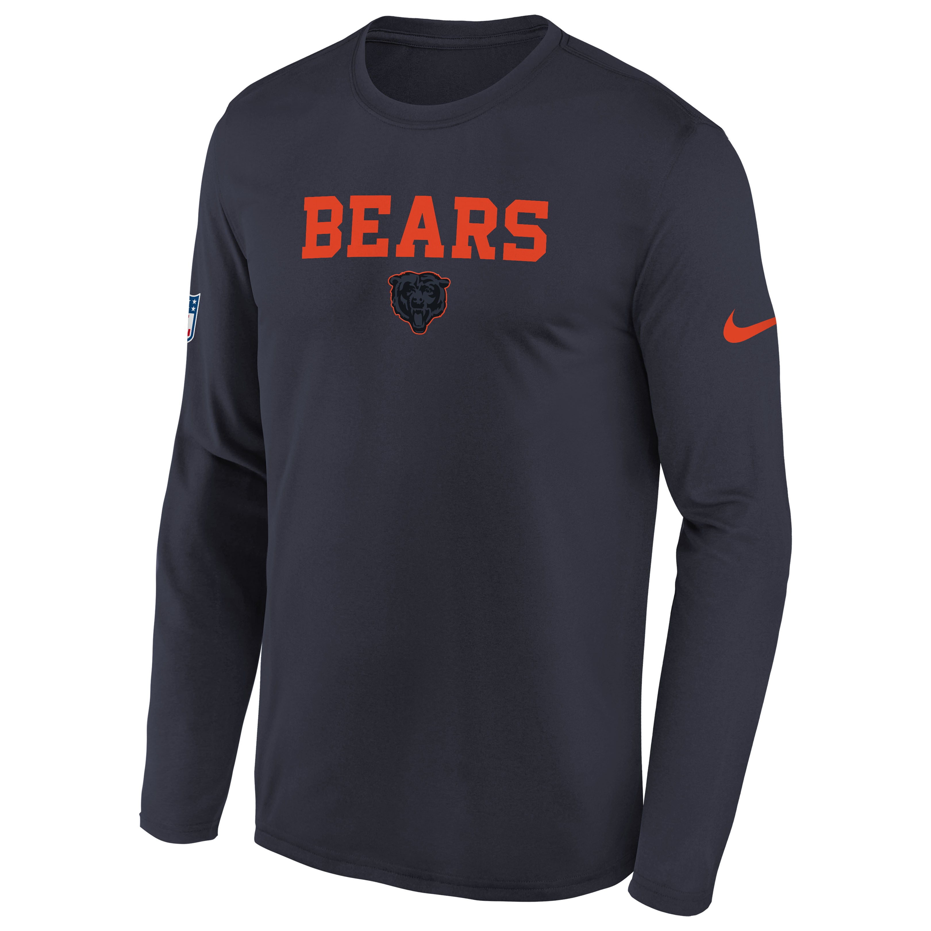 T-shirt à manches longues Nike Blue Navy Chicago Bears Collection 2026 Rivalries Legend pour jeunes