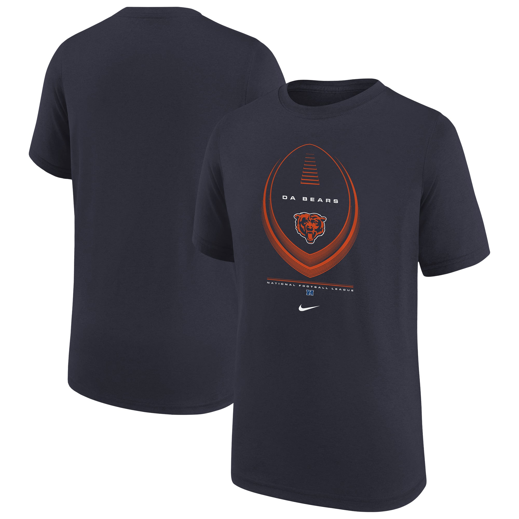 Youth Nike  Navy Chicago Bears Icon Legend Dri-FIT T-Shirt