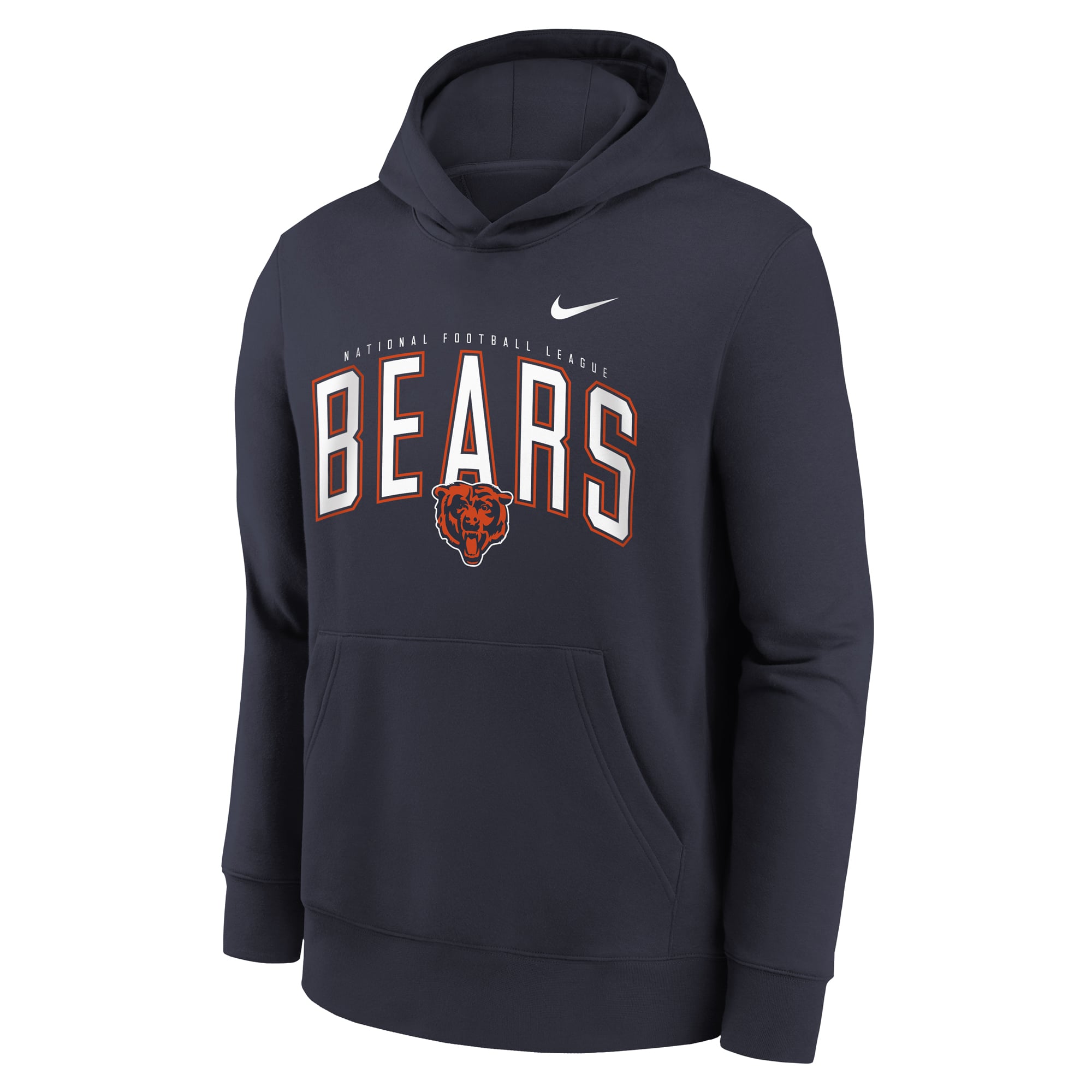 Sweat à capuche polaire Nike bleu marine Chicago Bears pour enfant
