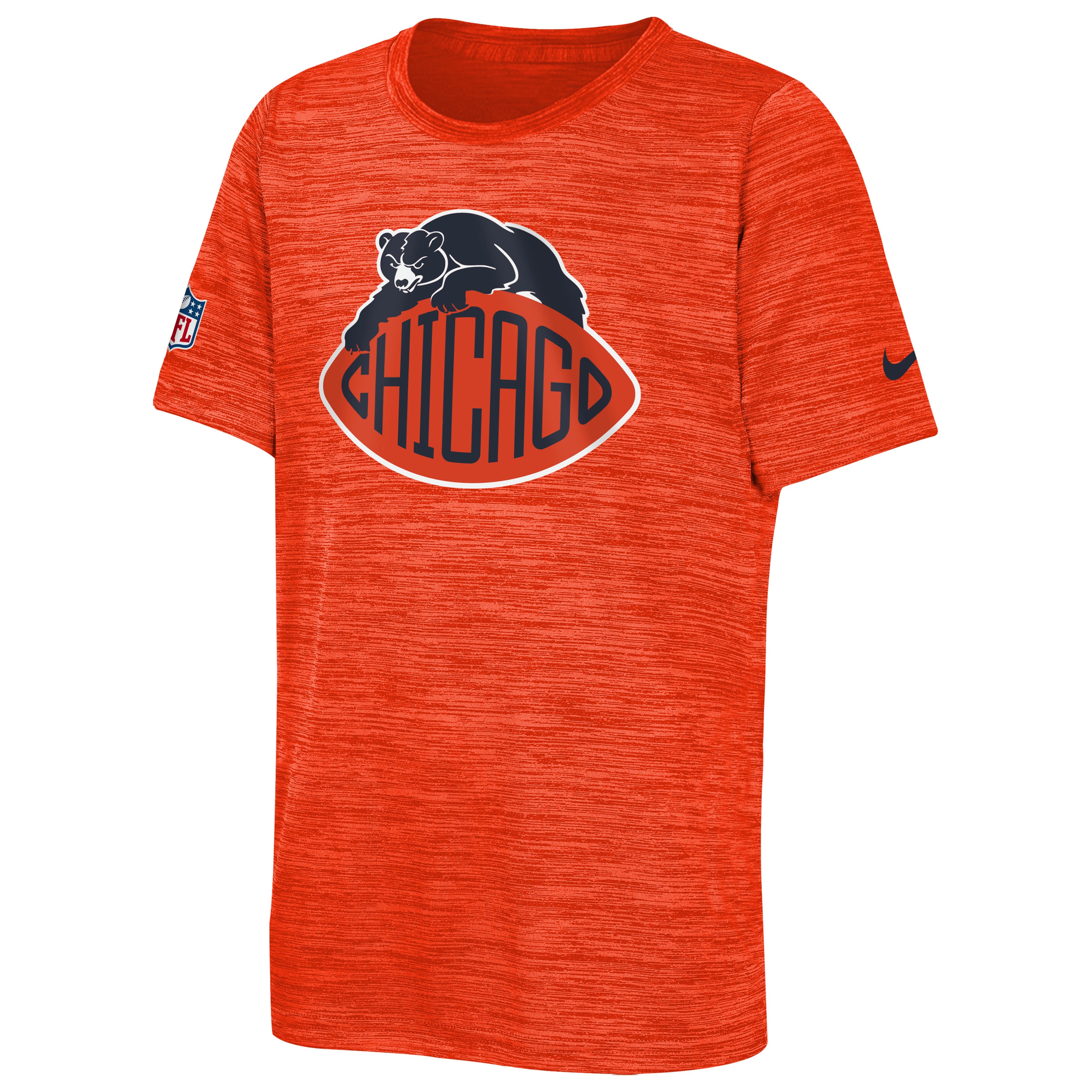 Youth Nike  Orange Chicago Bears 2026 Rivalries Collection Sideline Velocity T-Shirt