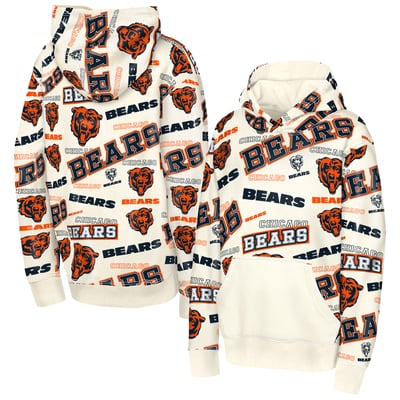 Chicago Bears Outerstuff Youth Shake & Bake Hoodie - Cream