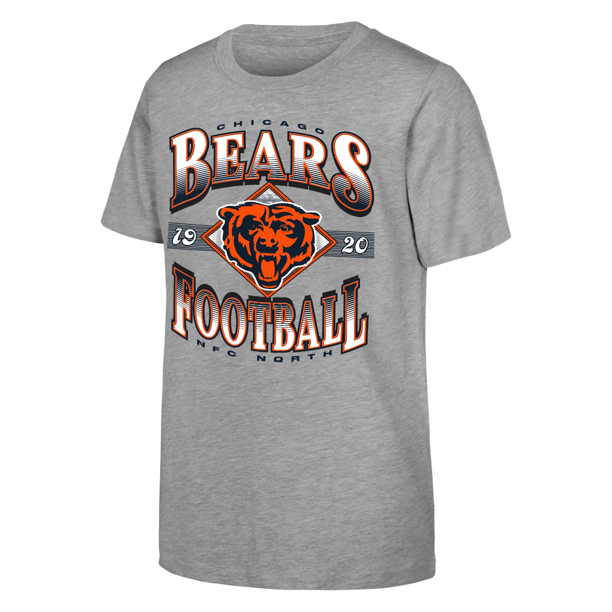 Youth Outerstuff  Heather Gray Chicago Bears NFL Of Days Past T-Shirt