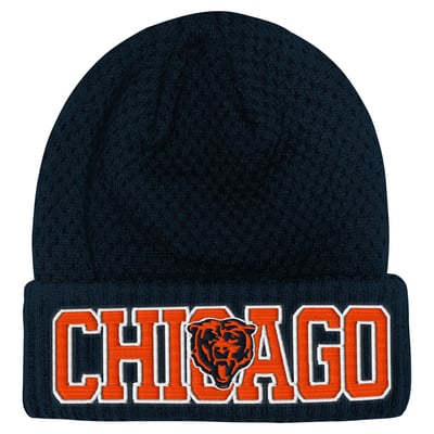 Chicago Bears Outerstuff Youth Heat Check Cuffed Knit Hat - Navy