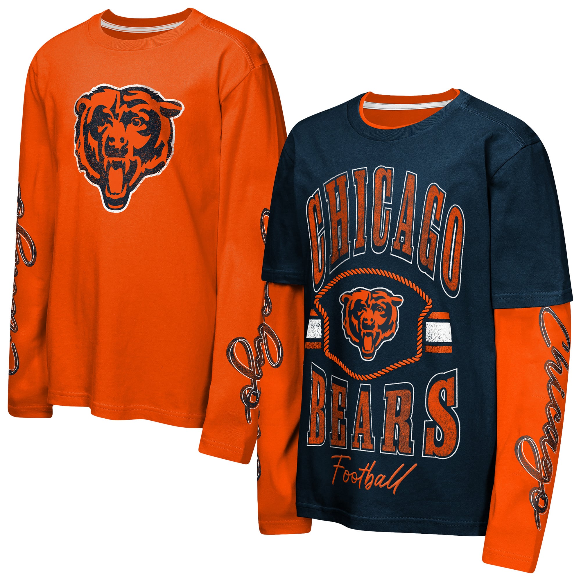 Youth Outerstuff Navy Chicago Bears Motion Combo Set