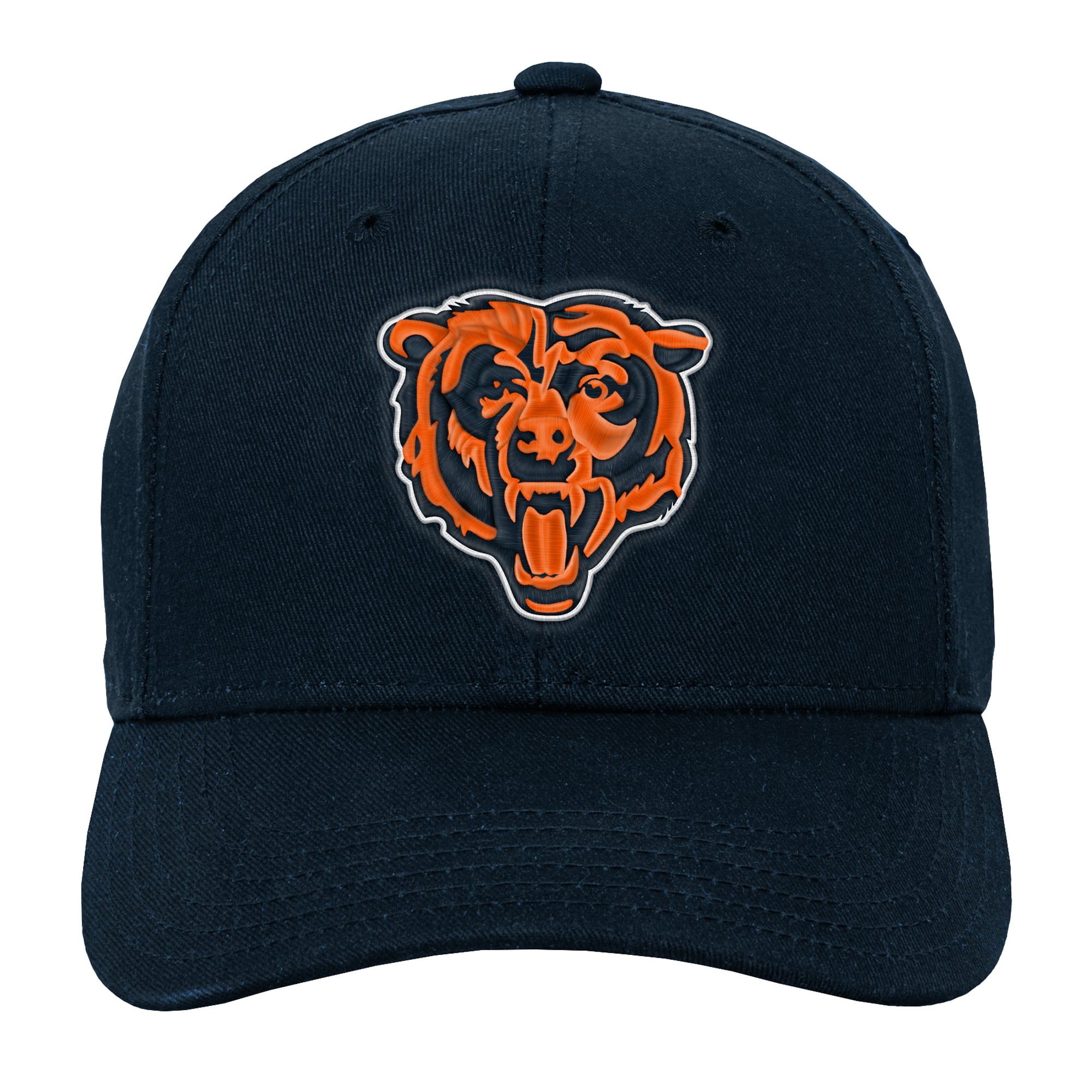 Casquette à visière plate pré-courbée Outerstuff bleu marine Chicago Bears pour jeunes