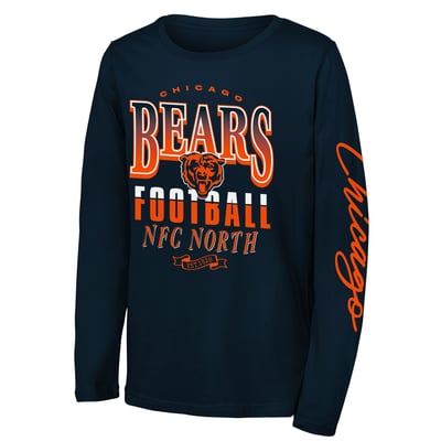 Chicago Bears Outerstuff Youth Real Ones Long Sleeve T-Shirt - Navy