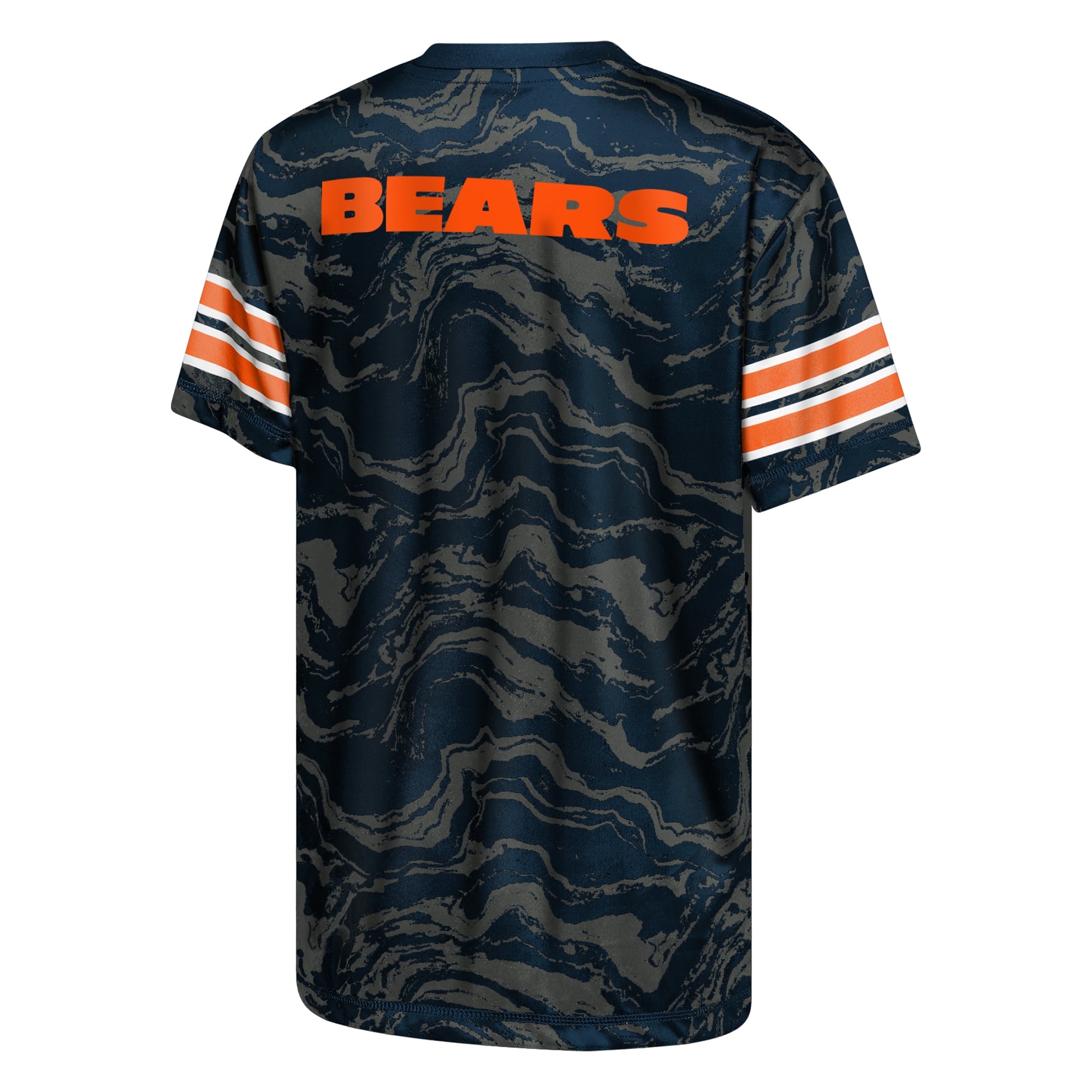 Youth Outerstuff Navy Chicago Bears Slant Route Performance T-Shirt