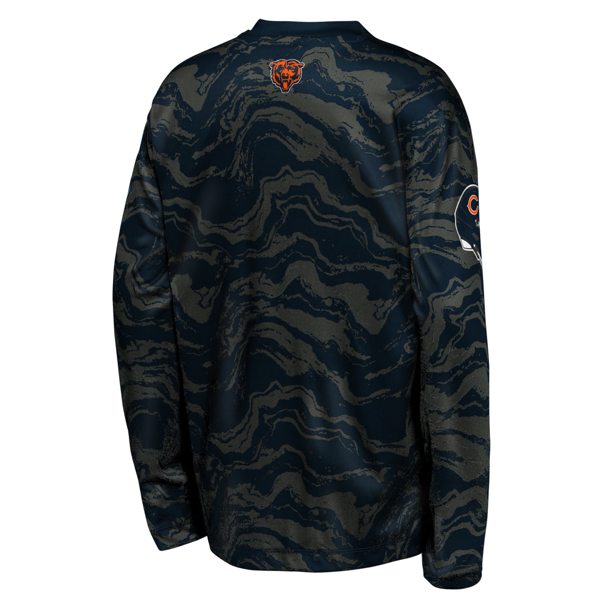 T-shirt à manches longues Youth Outerstuff Navy Chicago Bears Tailgate Performance