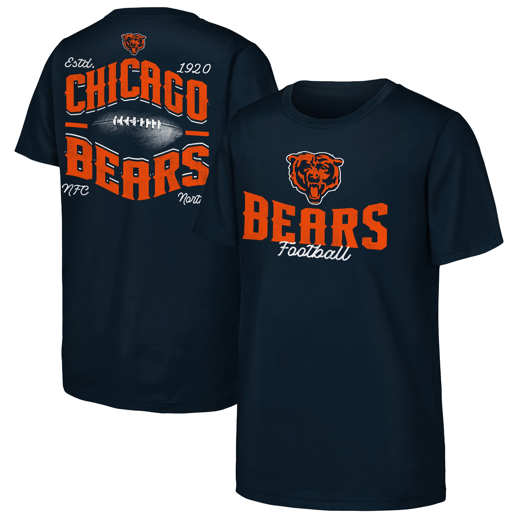 T-shirt Outerstuff bleu marine Chicago Bears pour jeunes, choix numéro un