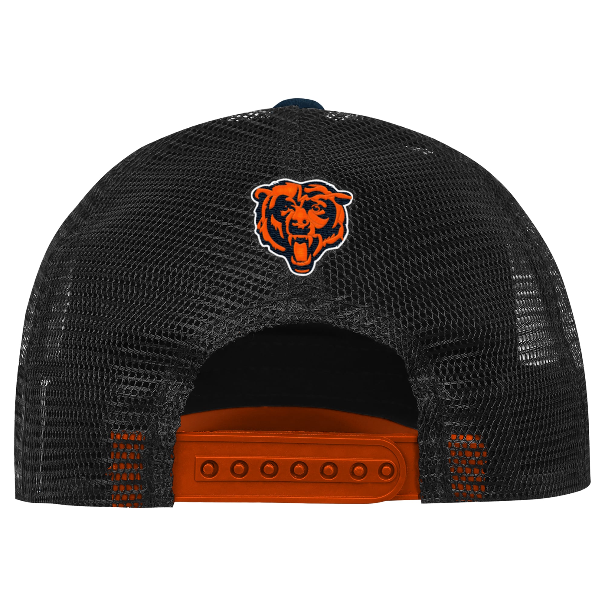 Youth Outerstuff Navy/Orange Chicago Bears Handoff Foam Adjustable Trucker Hat