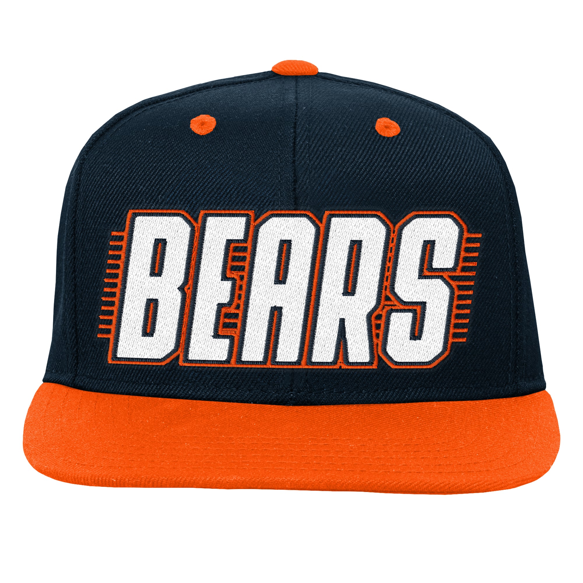 Casquette snapback Chicago Bears bleu marine/orange pour jeunes