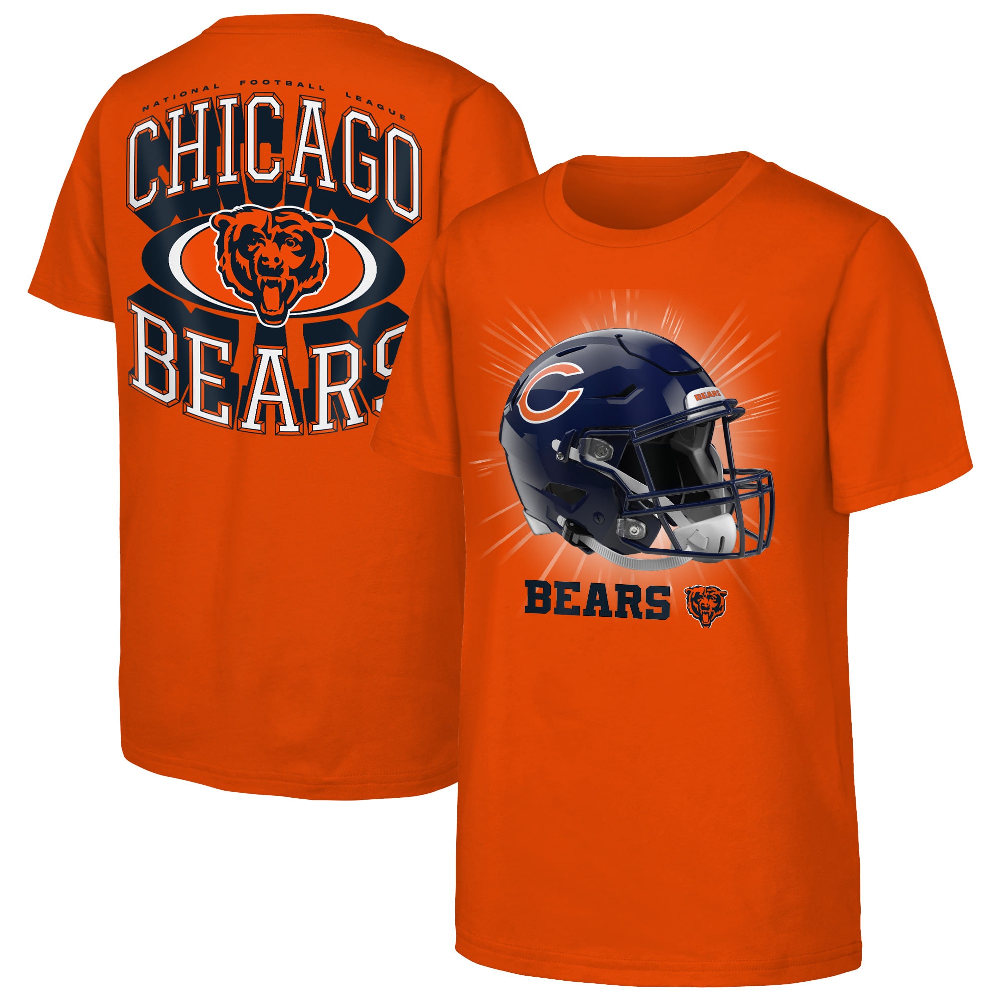 T-shirt Outerstuff orange pour jeunes Chicago Bears, esprit de victoire