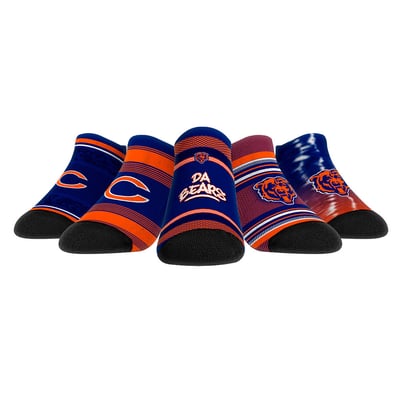  Chicago Bears Rock Em Youth Super Fan Five-Pack Low-Cut Socks Set - 